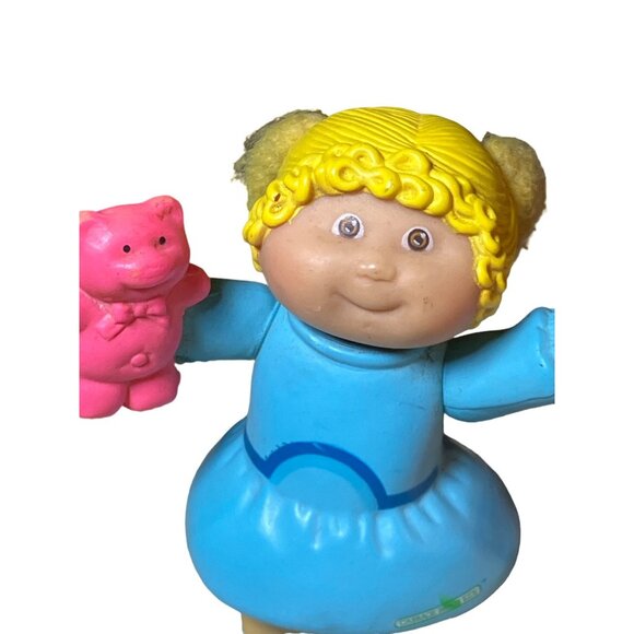 Cabbage Patch Kid Miniature Figures with Teddy Bears- set of 2 Custom Lot - Picture 3 of 11